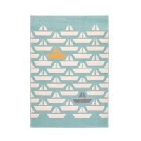 Ковер Детский с рисунком корабли Galet 120 x 170 см синий LA REDOUTE INTERIEURS  фото, kupilegko.ru